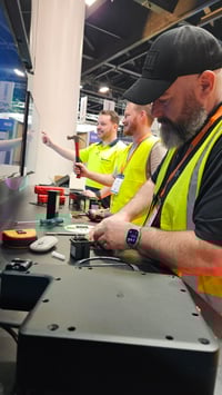 Kramer team setting up